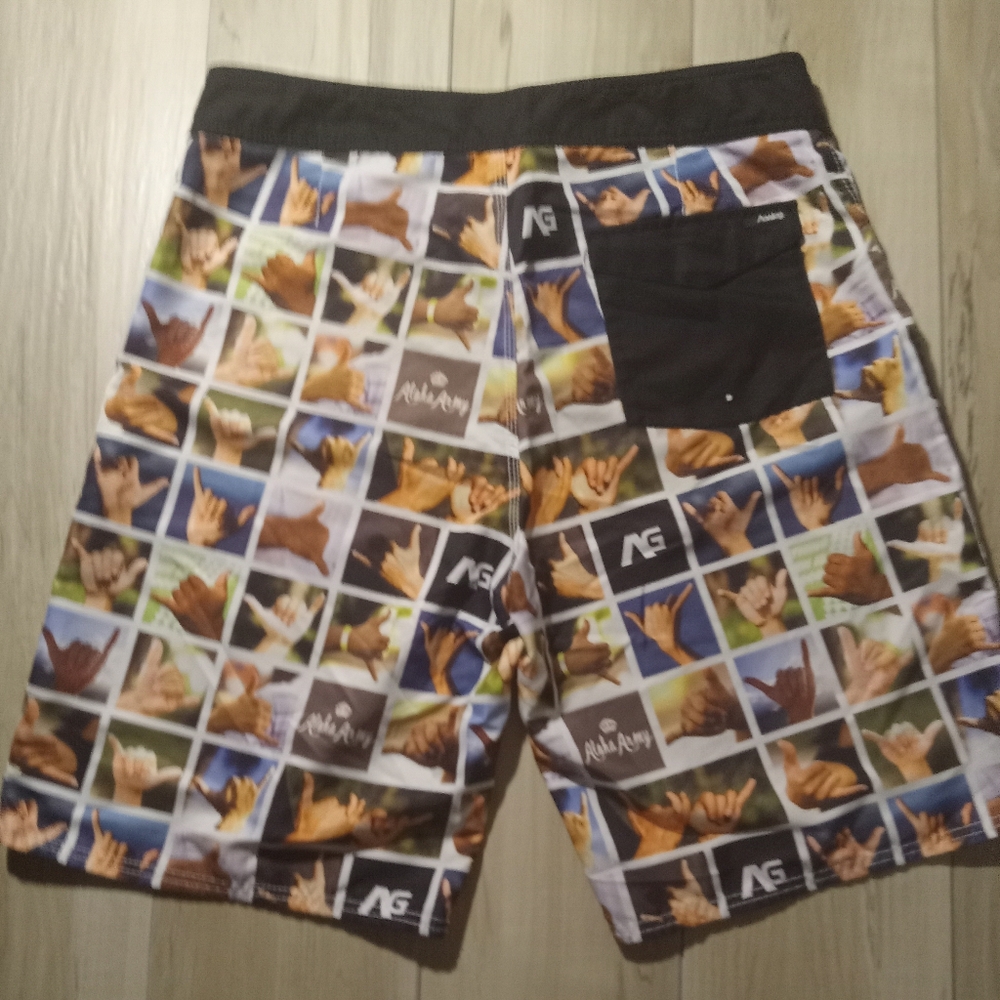 Vintage Analog Hang Ten Boardshorts